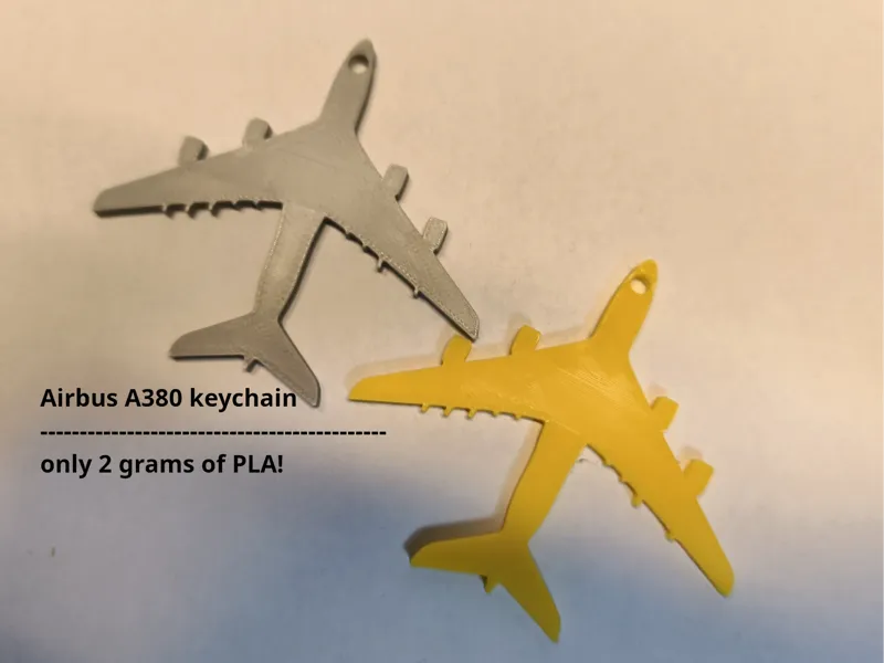 Airbus A380 keychain