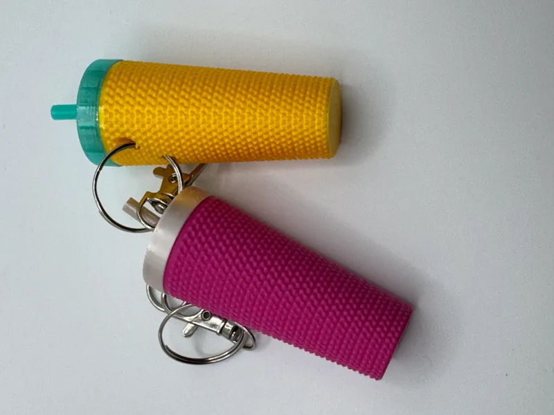 Coffee cup / pill container keychain 