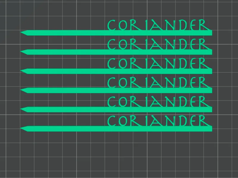 Coriander Garden Stake