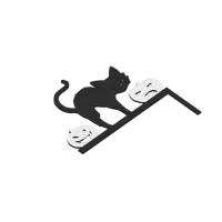 Coin de porte chat d'Halloween — photo 5