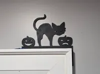 Coin de porte chat d'Halloween — photo 1