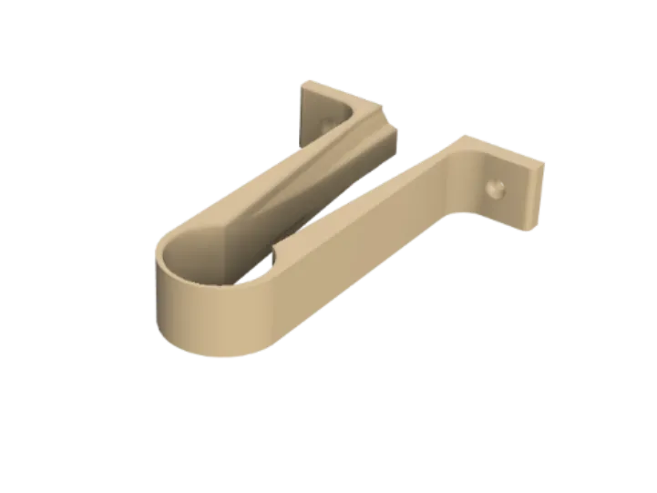 32mm PVC Pipe Clip - Variable depths available