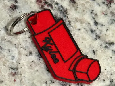 Customizable Inhaler Keychain