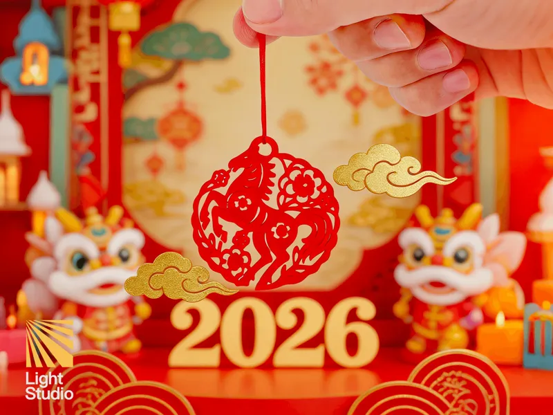 2026马年新春挂件：马到成功！