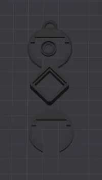 Just the black parts separated into objects
