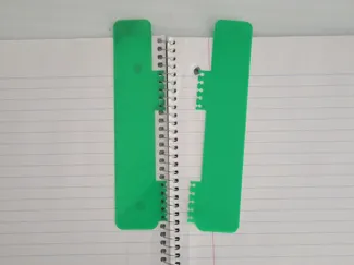 snap on bookmark for spiral notebook