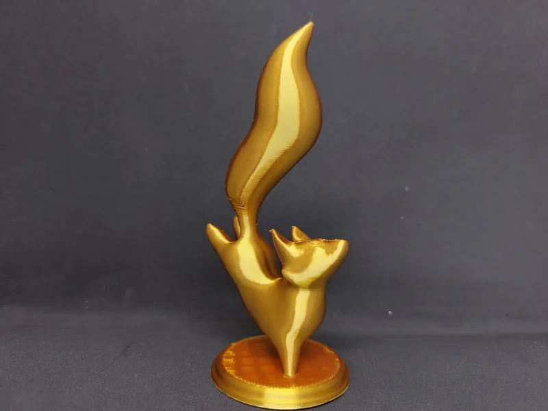 Supportless Cute Dancing Fox Figurine