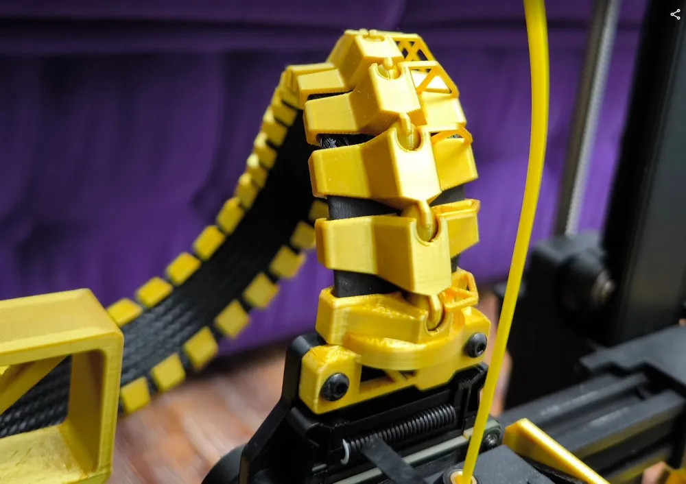 Ender 3 V3 SE Spine cable Clamp to Spine Remixed by Dr. Layer - MakerWorld