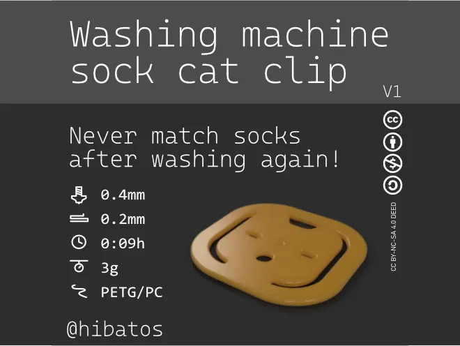 Sock cat sock clip for washing machine