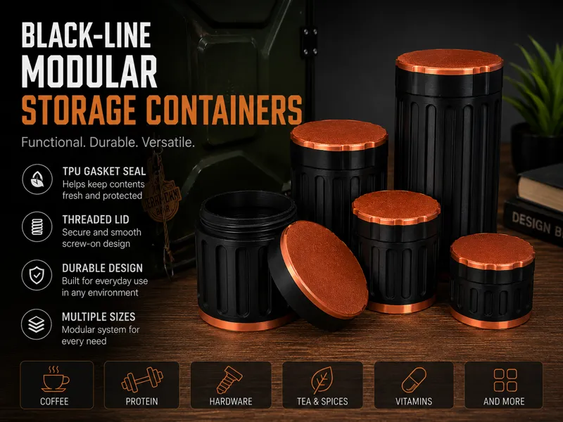 Black-Line Storage Containers