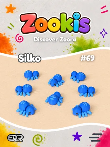 Modelo para impresión 3D: Zookis -Silko (spider) #69 — vista de referencia 2