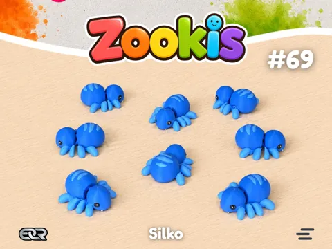 Modelo para impresión 3D: Zookis -Silko (spider) #69 — referencia de MakerWorld