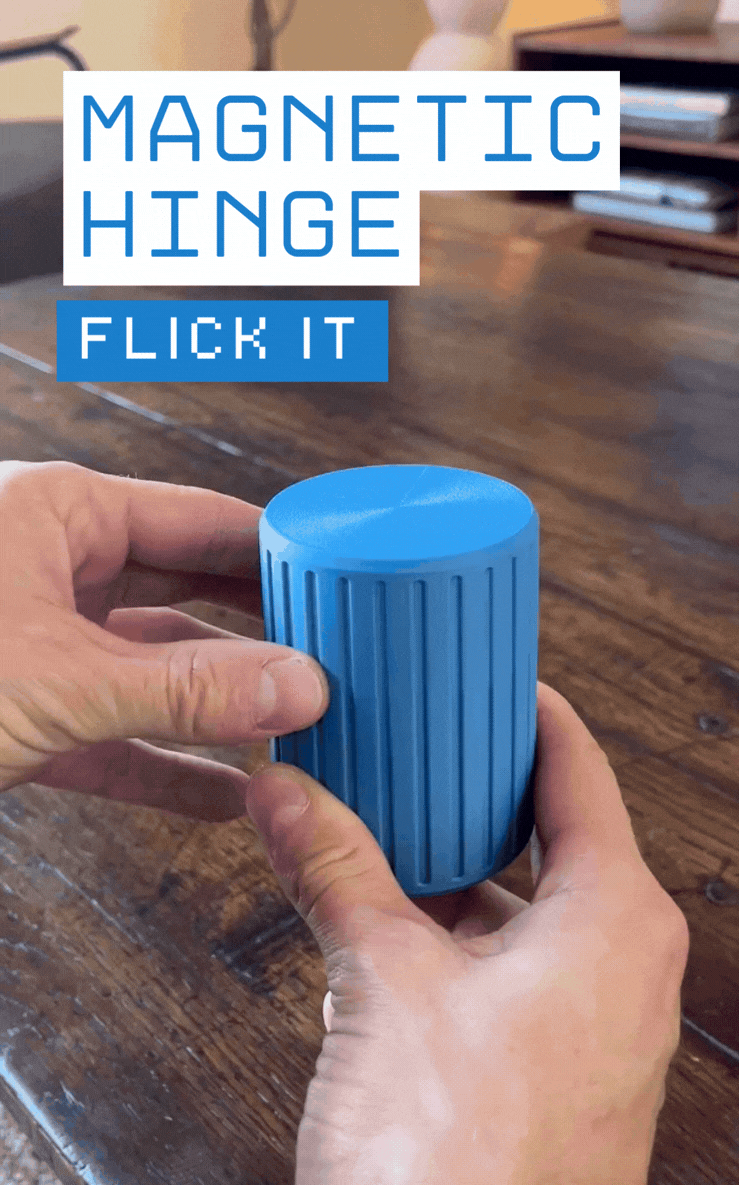Magnetic Hinge Canister - Customizeable