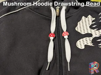 Mushroom Drawstring Hoodie Bead
