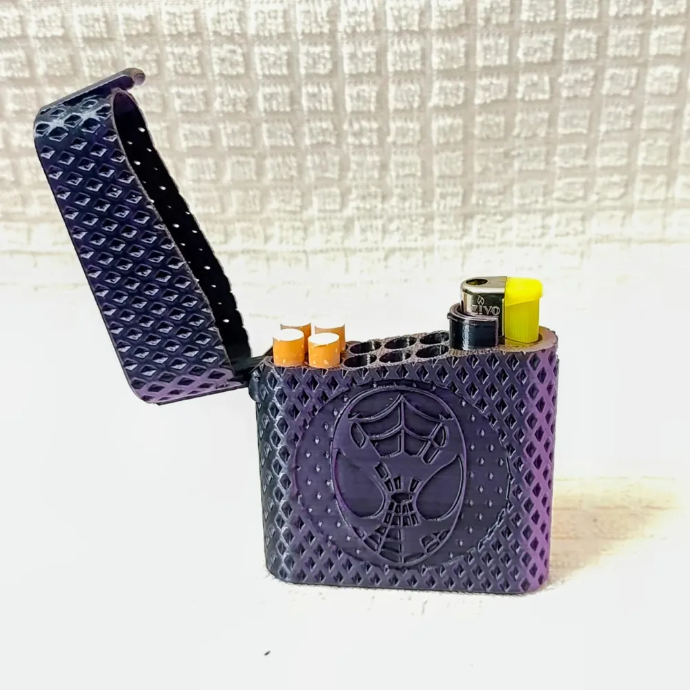 CIGARETTE CASE WITH LIGHTER - Free 3D Print Model - MakerWorld