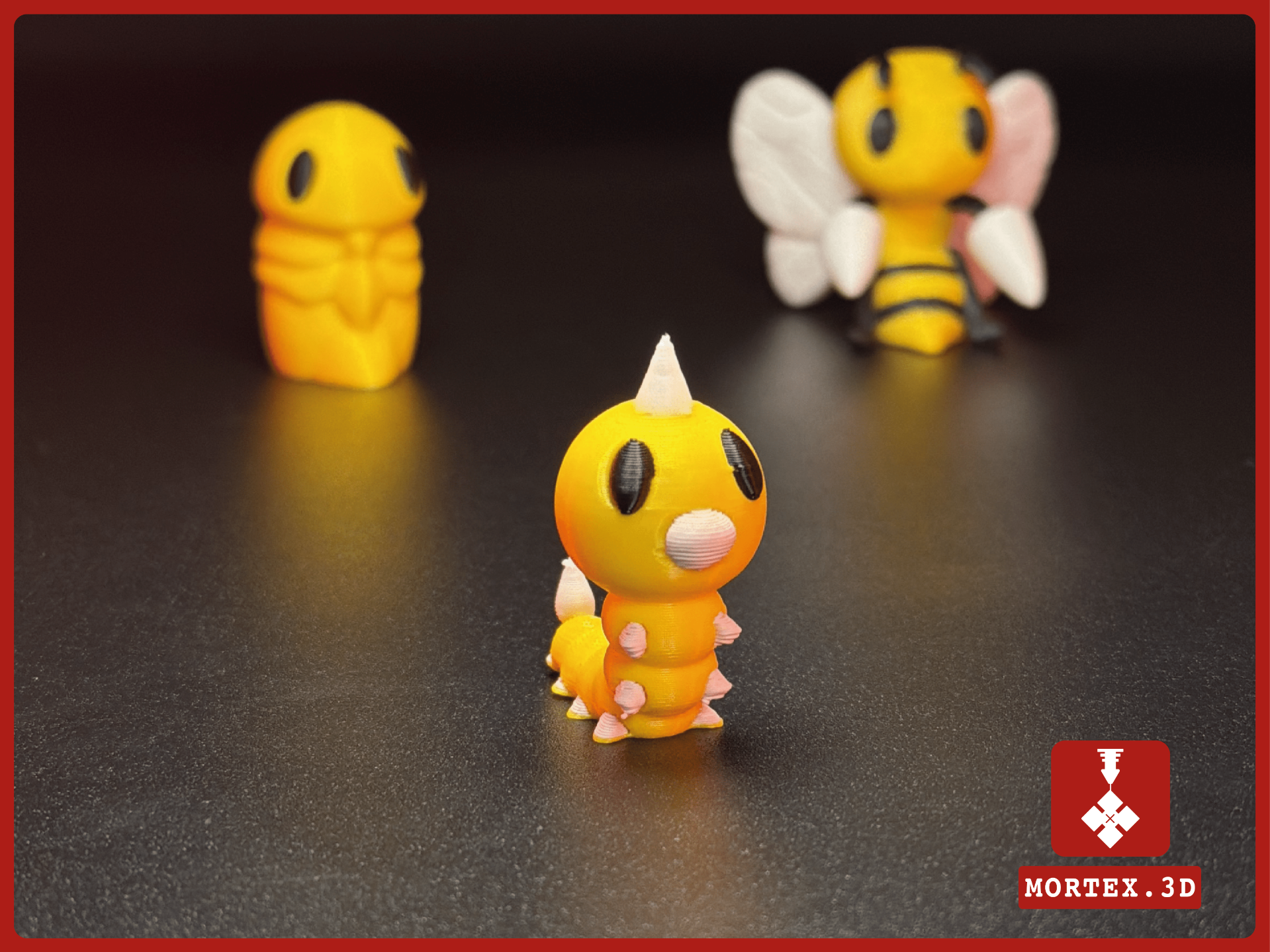 #013 Weedle Pokemon Mini Figure
