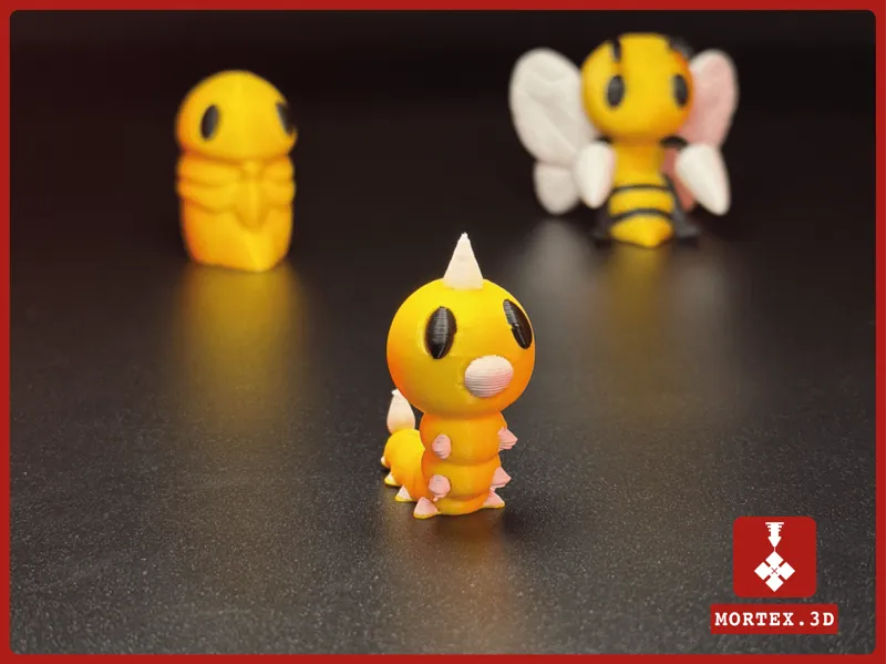 #013 Weedle Pokemon Mini Figure