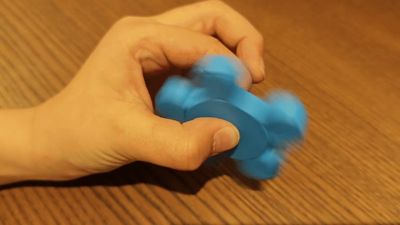 One-Piece Fidget Spinner no assembly required