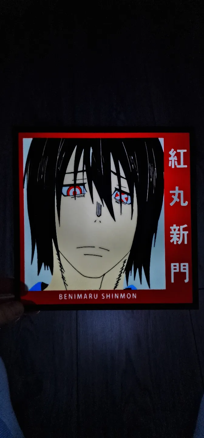 Benimaru Shinmon Fire Force Lightbox LED Lamp