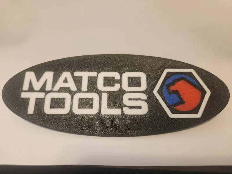 Matco Oval And Square Logo Plates
