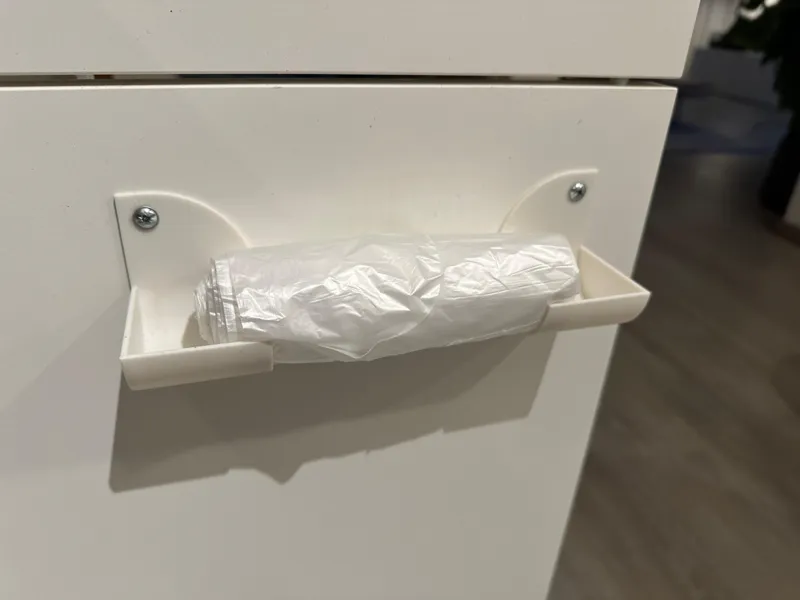 Door-Mount Storage Rack for Trash Bags & More