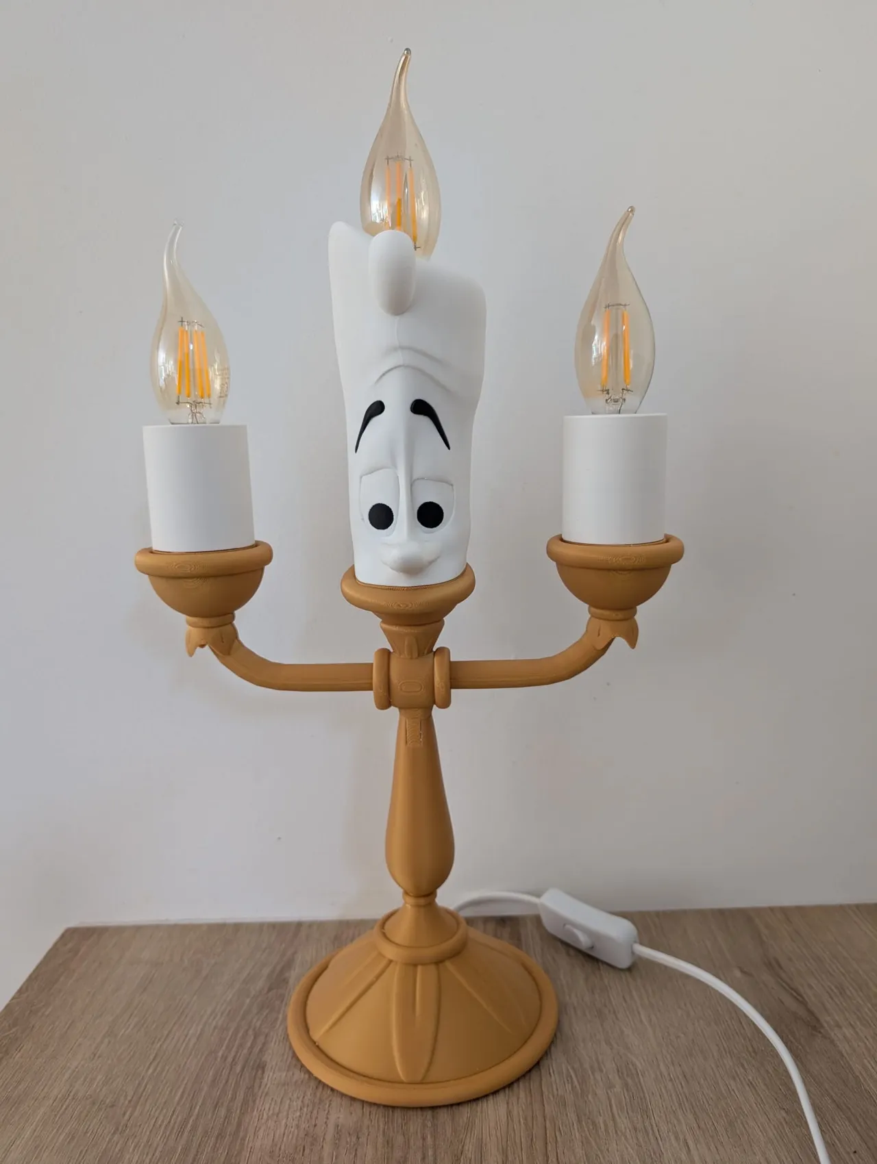 Lampe lumière la belle et la bête view 3