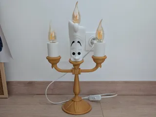 Lampe lumière la belle et la bête