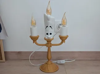 Lampe lumière la belle et la bête