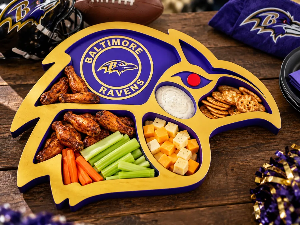 Baltimore Ravens Snack Tray|Football Serving Tray - Free 3D Print Model ...