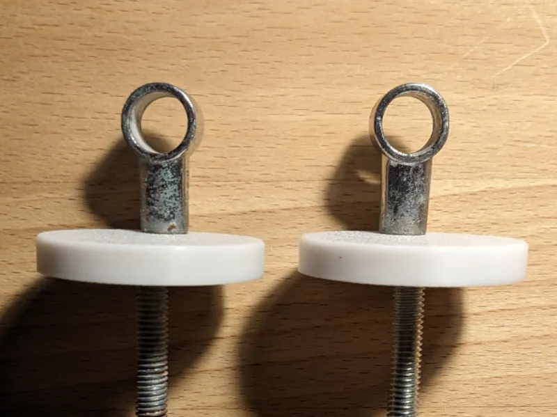 Toilet seat hinge base part