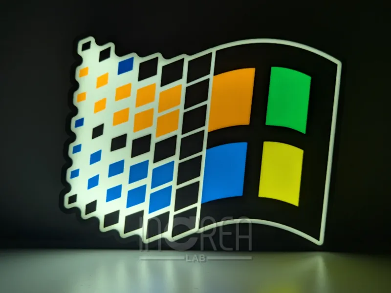 Windows 95 Lightbox LED Lamp
