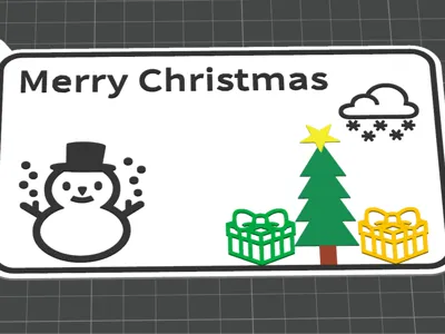Merry Christmas Pendant