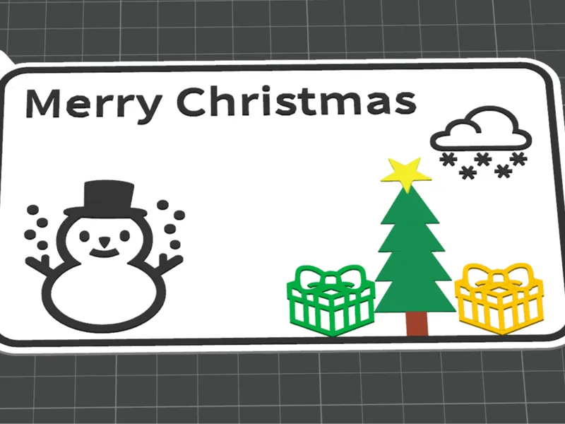 merry Christmas Anhänger