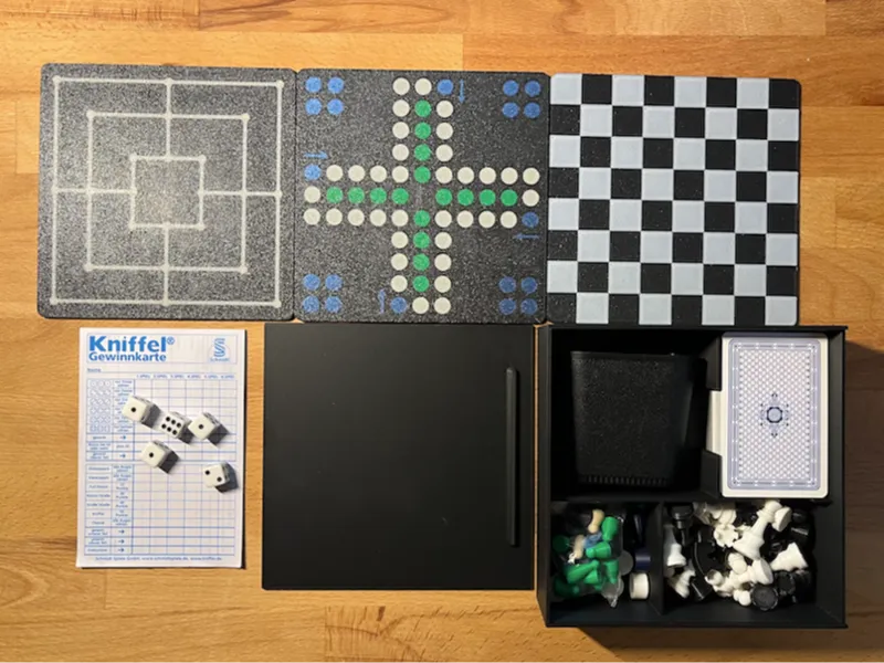 5-in-1 Portable Board Game Box Selection