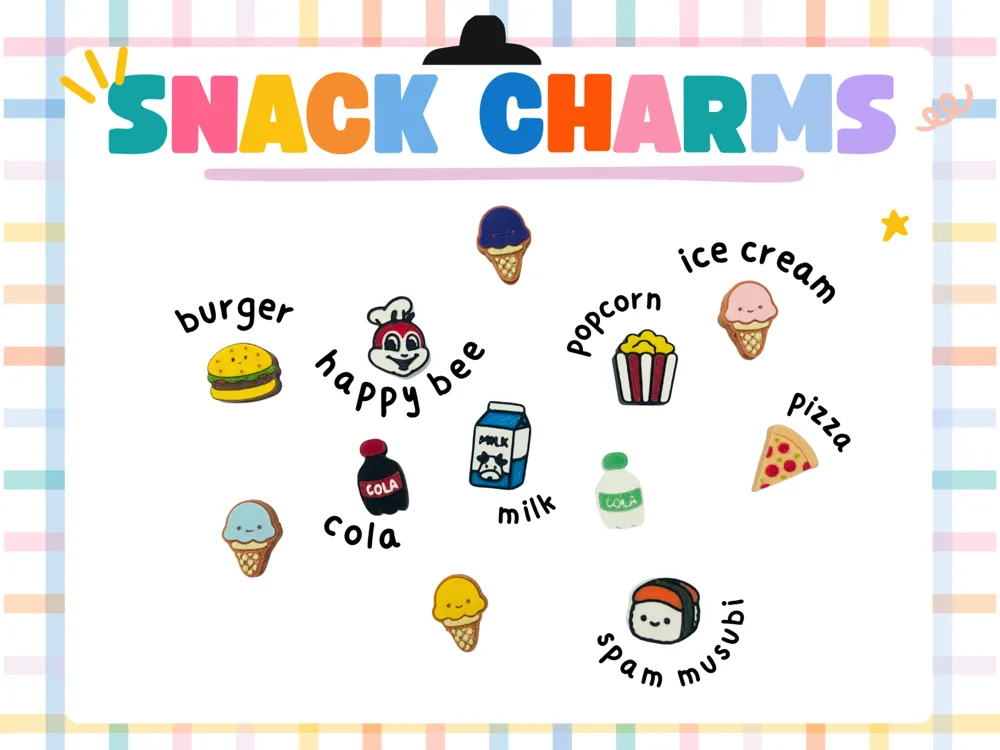 Dije o accesorio de collar: Snack Charms for Drawstrings and Paracord. Referencia del modelo original.