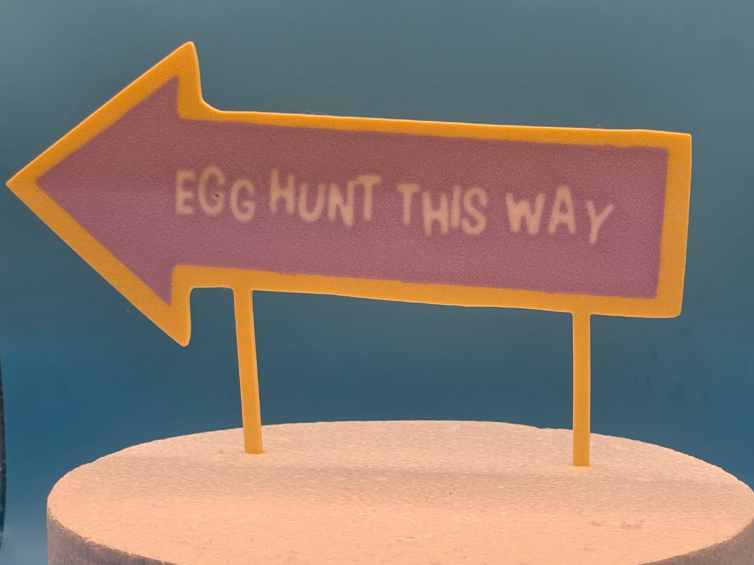Egg Hunt This way  Arrow for Grass EASTER 2026