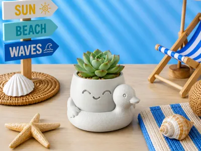Beach Buddies Summer Pot – Planter | Float Duck