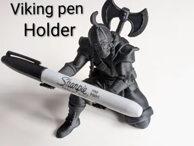 Viking Pen Holder -Berserker Warrior Pen Organizer