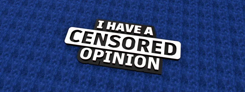 I Have A Censored Opinion office sign - @OfficeKiller
