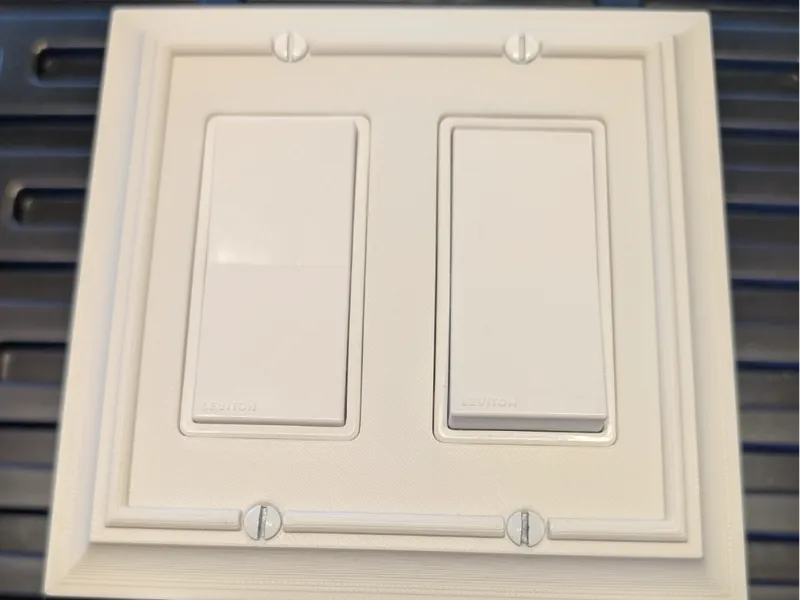 Decorative Decor Style Double Cover Plate