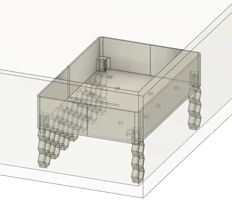 Raised bed flat aquarium planter