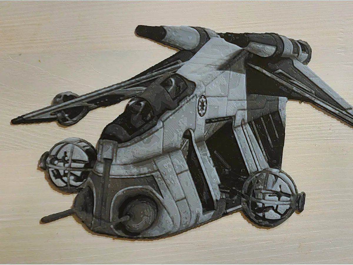 LAAT Republic Gunship - Free 3D Print Model - MakerWorld