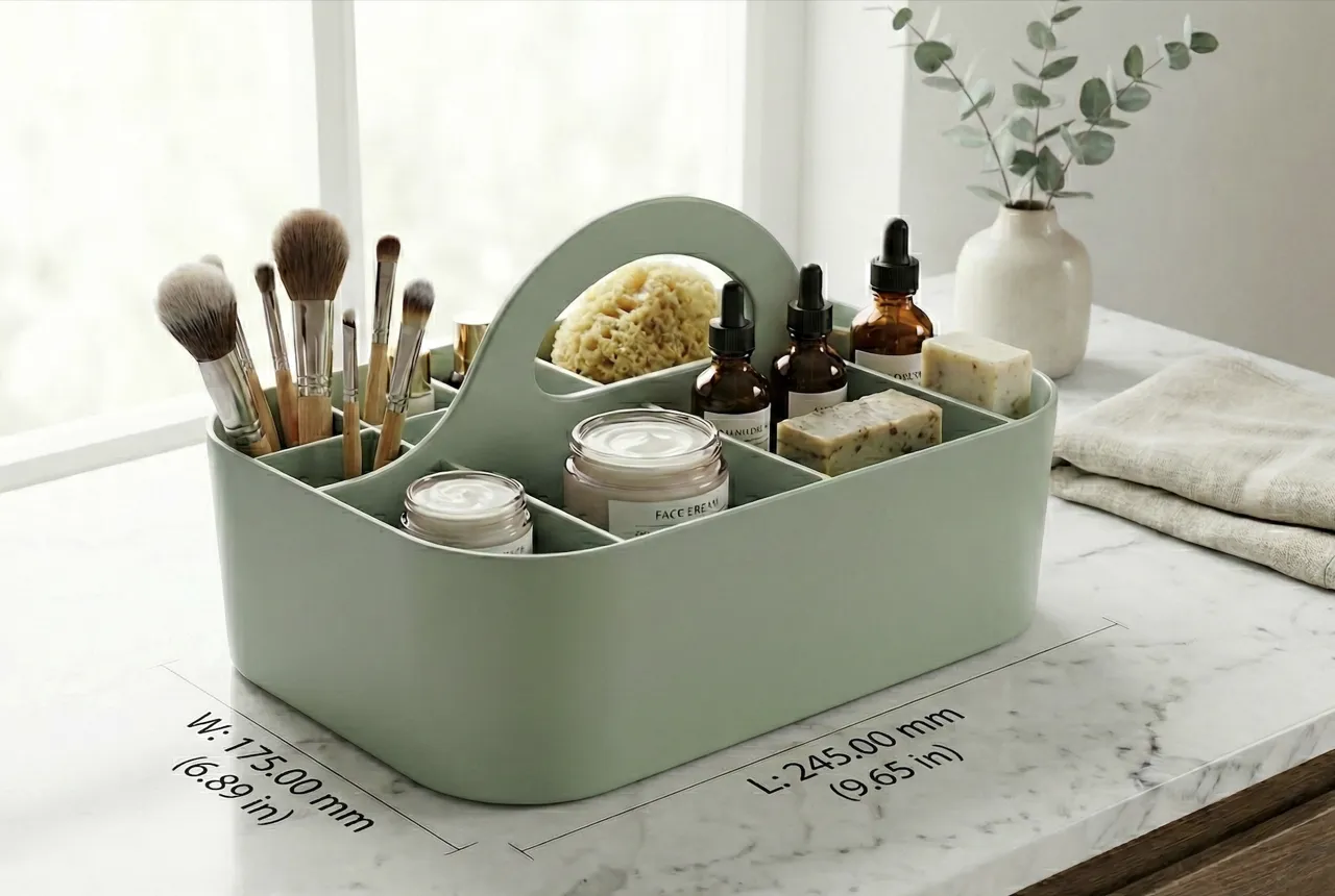 Minimalist Bathroom Carry-All Organizer view 2
