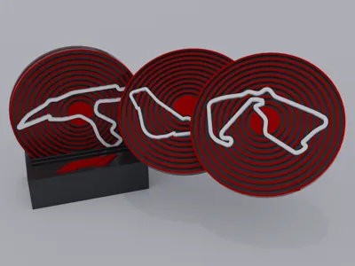 F1 Coasters set | 5 upcoming races