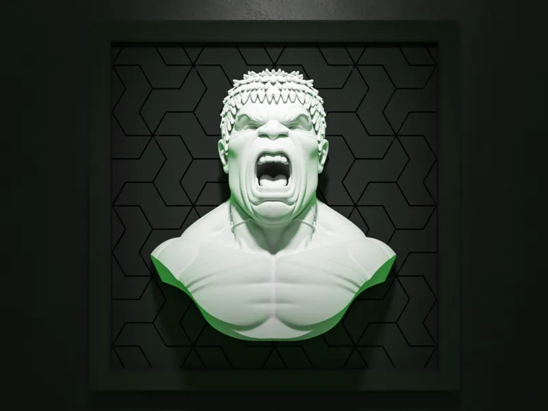 Hulk Modular Wall Art - Swappable Backgrounds