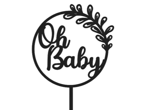Oh Baby Cake Topper