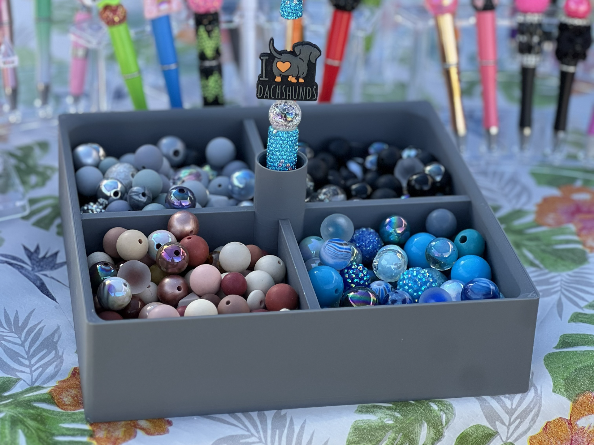 Bead Organizer Tray for Custom Pens