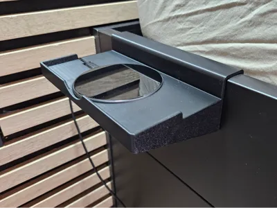 Phone holder with QI charger for Brimnes bed
