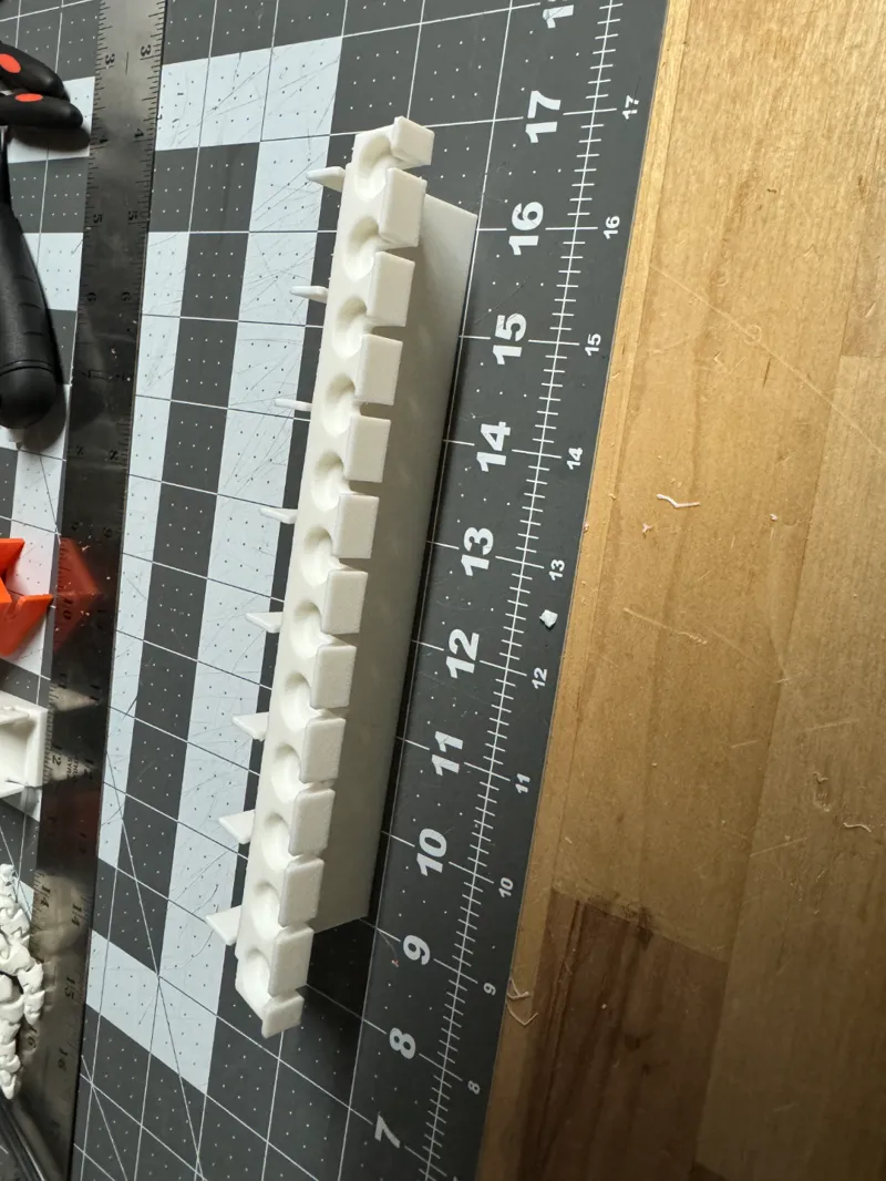 File Holder for Wall control peg board system