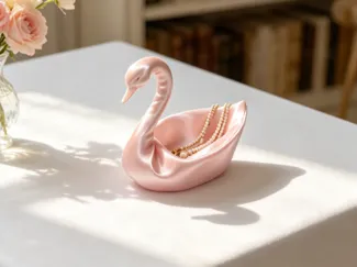 Swan-shaped storage plate